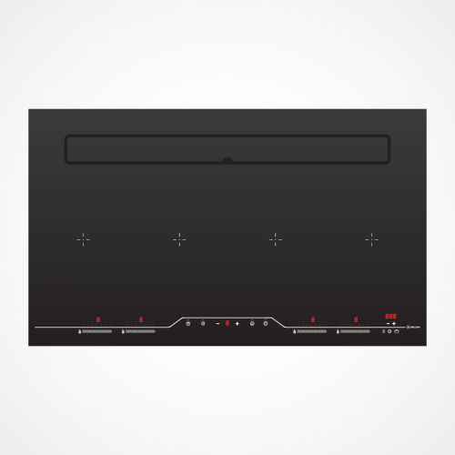 Bếp từ kết hợp máy hút khói khử mùi HIH-904 SLIM