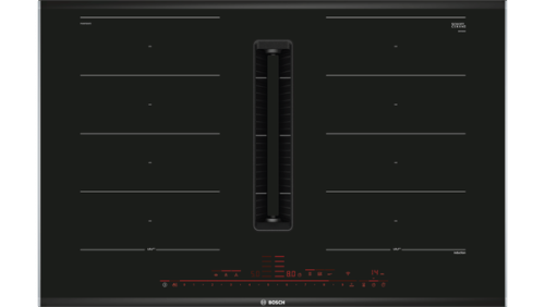 Bếp từ 4 vùng nấu kết hợp hút mùi Bosch PXX875D67E