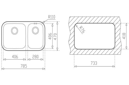 Chậu rửa bát Teka BE 2B 785 3 chau rua BE 2B 785 KT