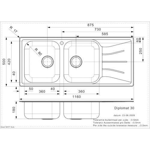 Chậu rửa chén Inox Reginox Diplomat 30 Lux 3 chau rua reginox diplomat 30 lux 1