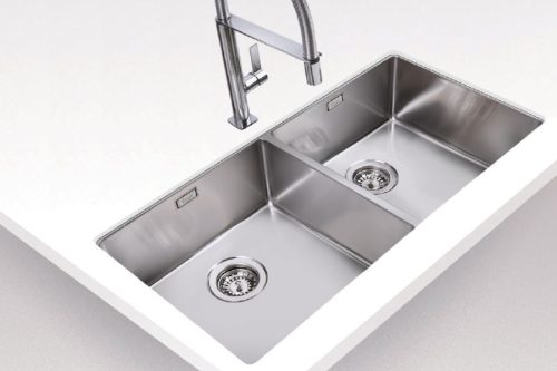 Chậu đá rửa chén bát Teka FORSQUARE 2B 790 BLACK