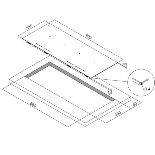 Bếp từ 4 vùng nấu Dudoff London IVY F4W ( IH-F4W) 3 dudoff london ivy f4w 1