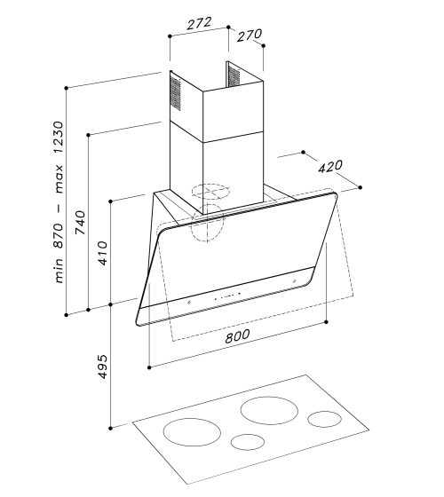 Máy hút áp tường Dudoff Plato BS 4 dudoff plato bs hdw s02bs 1