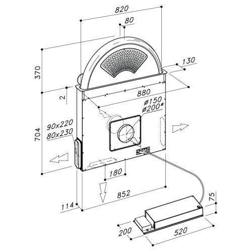 Máy hút Downdraft Dudoff Sunrise Gold 4 dudoff sunrise gold 1