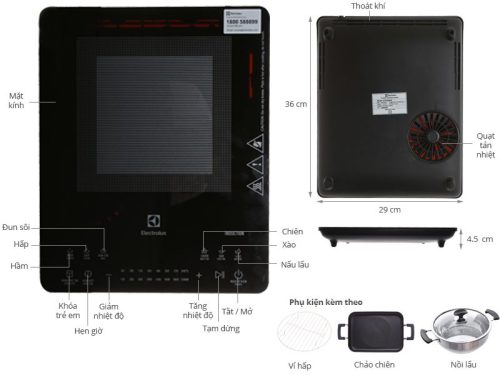 Bếp điện từ Electrolux ETD42SKS 4 electrolux etd42sks 2