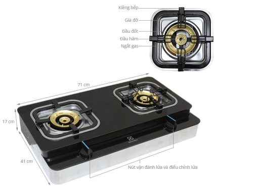Bếp ga để bàn Electrolux ETG729GKTR 4 electrolux etg729gktr 1 1