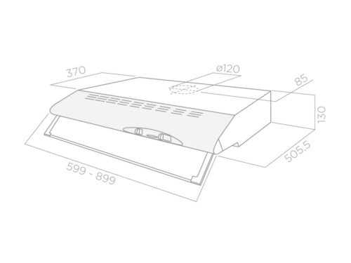 Máy hút mùi Elica CONCORDE 2M BL/F/90 4 elica concorde 2m bl f 90 1
