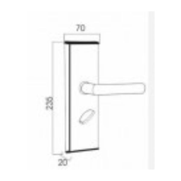 Kích thước của Khóa điện tử Kassler KL-383I Kích thước của Khóa điện tử Kassler KL-383I