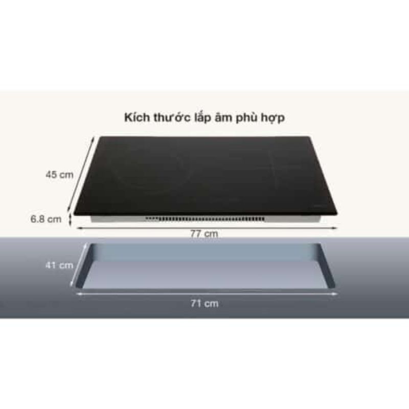 Kích thước bếp điện từ Hafele HC-M772D 536.61.695 Kích thước bếp điện từ Hafele HC-M772D 536.61.695