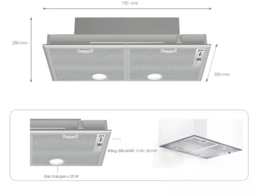 Máy hút khói khử mùi Bosch DHL755B 4 may hut khoi khu mui bosch dhl755b 1
