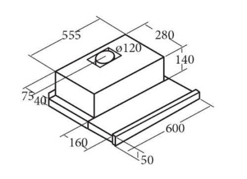Máy hút mùi âm tủ Cata TF 2003 60 SD 4 may hut mui am tu cata tf 2003 60 sd 2