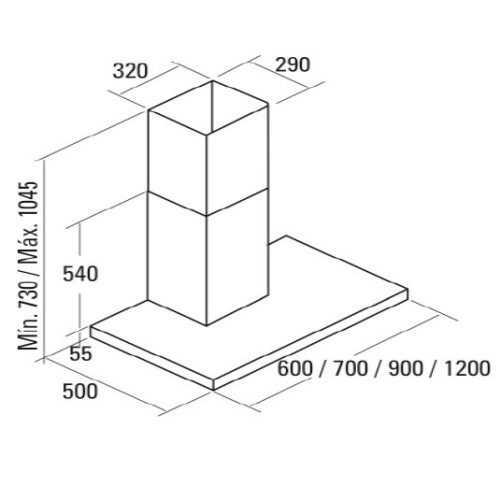 Máy hút mùi áp tường Cata SYGMA VL3 600 /B 4 may hut mui ap tuong cata sygma vl3 600 b 2