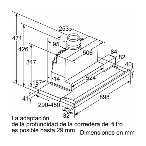 Máy Hút Mùi Bosch DFS097K51 5 thông số kỹ thuật của Máy Hút Mùi Bosch DFS097K51