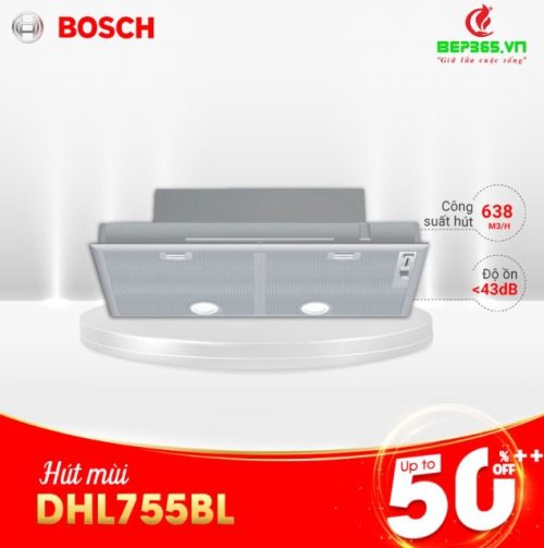 COMBO 9: Bếp Từ Bosch PUC631BB2E + Máy hút mùi Bosch DHL755BL 3 DHL755BL