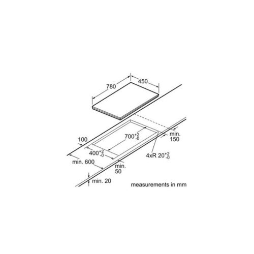 Bếp từ Bosch PPI82560MS 6 kích thước của Bếp từ Bosch PPI82560MS