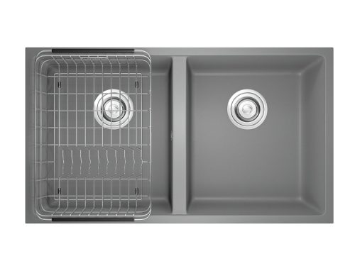 Chậu rửa bát Konxox Granite Sink Veloci 760D – Grey
