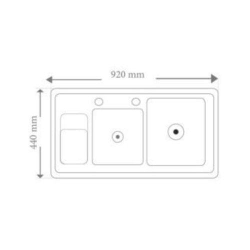 Kích thước của Chậu Rửa Lorca TA 293VL