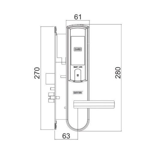 Khóa điện tử thông minh Giovani GSL-126C135 3 Kích thước của Khóa điện tử thông minh Giovani GSL-126C135
