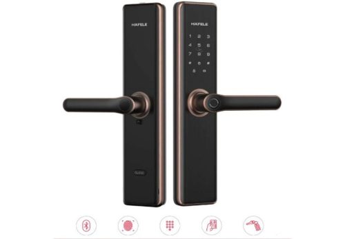 Khóa điện tử Hafele DL7600 BLE glossy copper 912.20.238