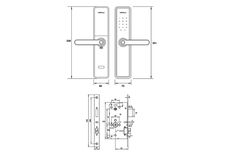 hafele-dl7600-ble-glossy-copper-with-z-wave-912-20-233-1 hafele dl7600 ble glossy copper with z wave 912 20 233 1