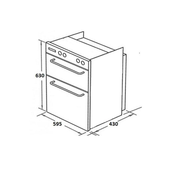 Kích thước của Máy sấy chén Malloca ZLD 90H Kích thước của Máy sấy chén Malloca ZLD 90H