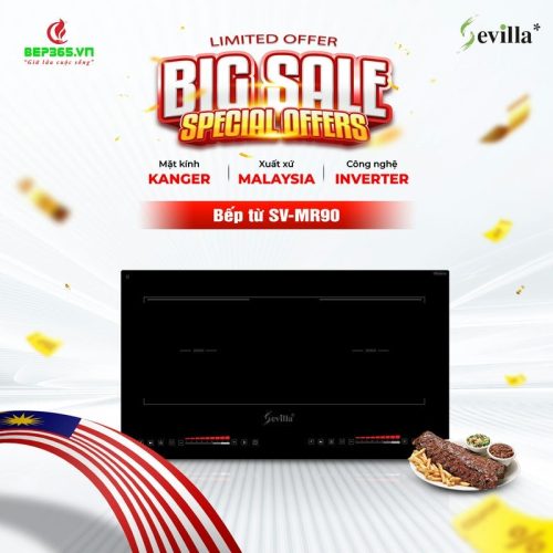 Bếp từ 2 vùng nấu Sevilla SV-MR90