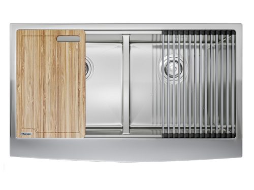 Chậu rửa bát Konox Workstation - Apron Sink KN8751DA Curve