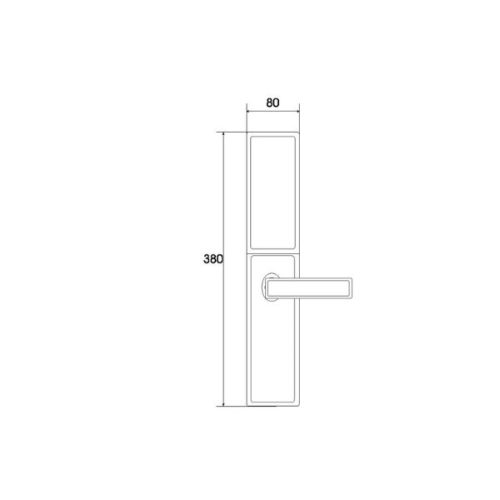 Khóa cửa thông minh Demax SL621 AC 4 Kích thước của Khóa cửa thông minh Demax SL621 AC