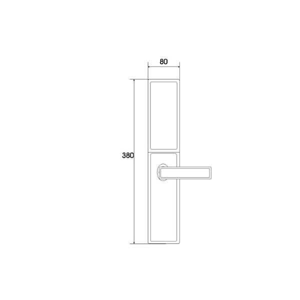 Kích thước của Khóa cửa thông minh Demax SL621 AC Kích thước của Khóa cửa thông minh Demax SL621 AC