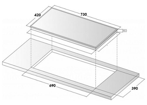 Bếp từ 2 vùng nấu Sevilla SV-MR90 5 kich thuoc bep tu sevilla sv mrr90