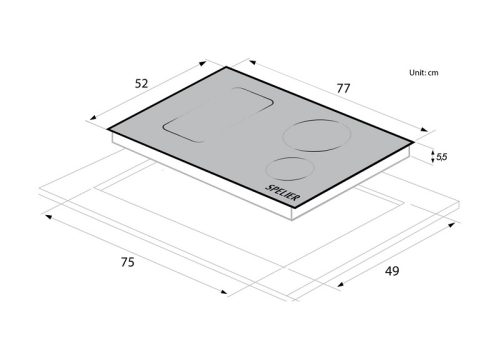 Bếp từ 3 vùng nấu Spelier SPF 948S 4 bep tu 3 vung nau spelier spf 948s 5