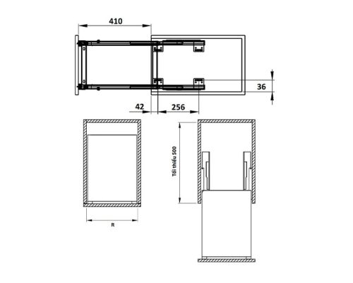 Bộ Đựng Chai Lọ Sonata 300mm Hafele 549.20.038 5 bo dung chai lo sonata 300mm hafele 549.20.038 2