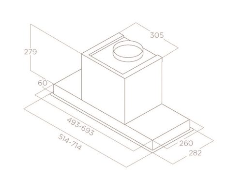 Máy hút mùi Elica HIDDEN 2.0@ BLGL/A/72 7 may hut mui elica hidden 2 0 blgl a 72 5
