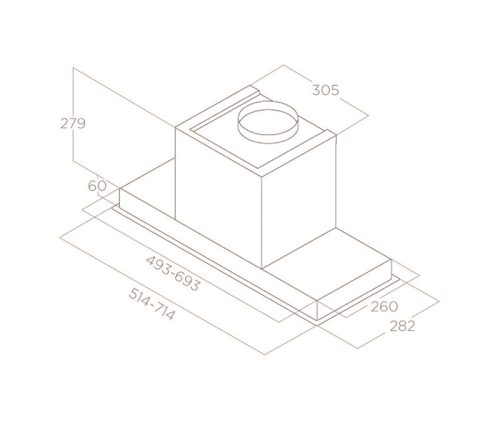 Máy hút mùi Elica HIDDEN 2.0@ IX/A/52 7 may hut mui elica hidden 2 0 ix a 52 5