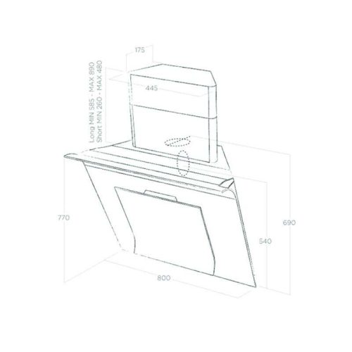 Máy hút mùi Elica SINFONIA BL/F/80 5 may hut mui elica sinfonia bl f 80 3