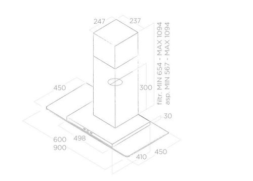 Máy hút mùi Elica TRIBE IX/A/60 4 may hut mui elica tribe ix a 60 3