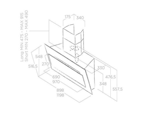 Máy hút mùi Elica VERTIGO BL/F/90 4 may hut mui elica vertigo bl f 90 2