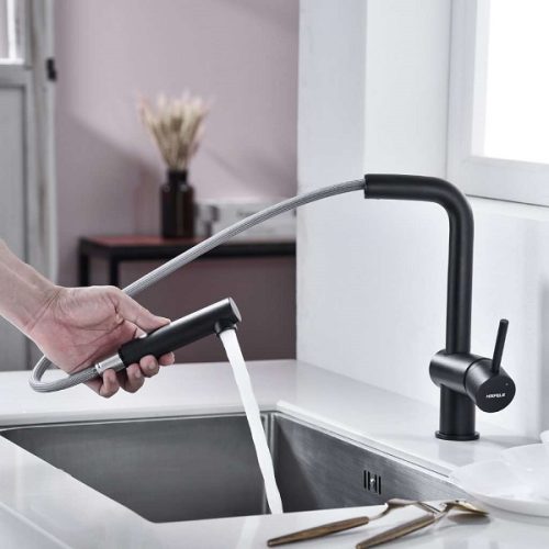 Vòi rửa bát Hafele HT21-GH1P254 577.55.390 màu đen 3 Sử dụng Vòi rửa bát Hafele HT21-GH1P254 577.55.390 màu đen