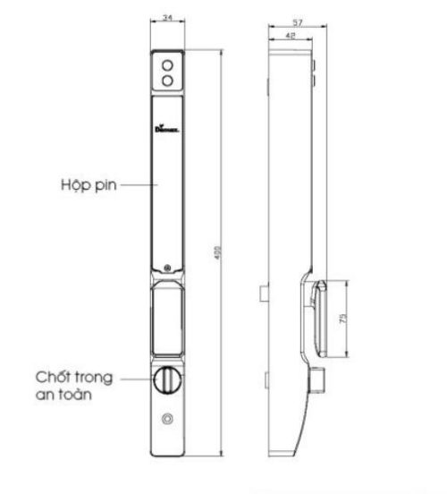 Khóa cửa điện tử chống nước Demax SL802 AG App Wifi 3 sl802 ag app wifi 1 1