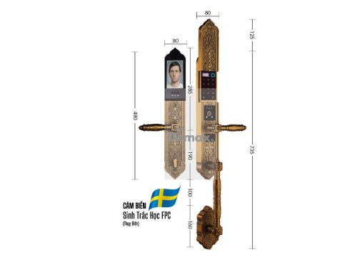 Khóa điện tử Demax SL986 GB App Wifi