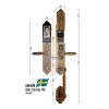 Khóa cửa đại sảnh - biệt thự Demax SL988 GB Brass App Wifi 1 sl988 gb brass app wifi