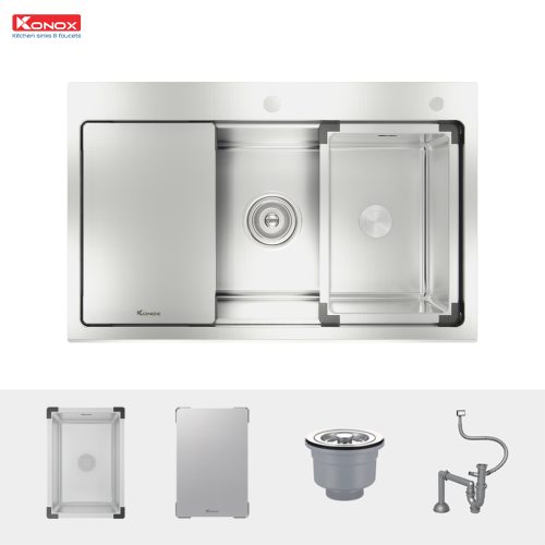 Chậu rửa bát Konox Workstation Sink – Topmount Sink KN8151TS Dekor 5 KN8151TS Dekor 3