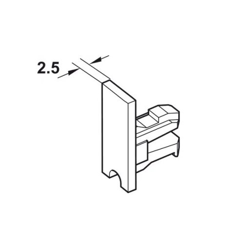 Miếng che cuối (loại kín) Hafele 415.13.020