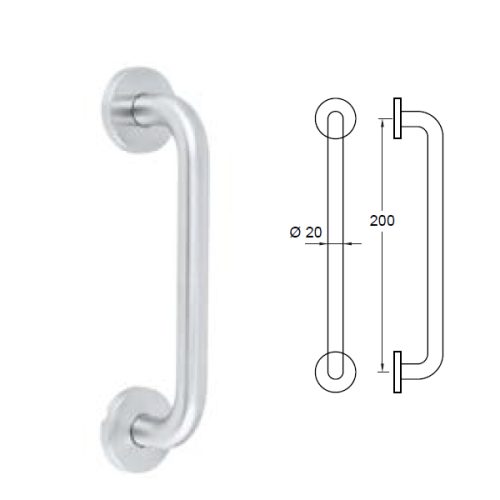 Tay nắm kéo C/C200mm Hafele 902.20.194