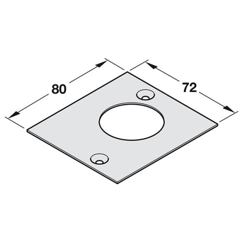Nắp che trục xoay Hafele 932.10.602