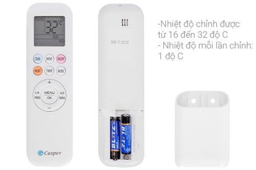 Điều hòa 1 chiều Casper GC09IS33 5 Điều khiển Điều hòa 1 chiều Casper GC09IS33