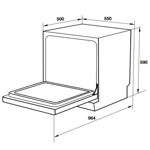 Máy rửa bát Hafele 538.21.340 5 Kích thước Máy rửa bát Hafele 538.21.340