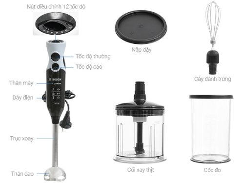 Máy xay cầm tay Bosch MSM67160 6 Máy xay cầm tay Bosch MSM67160