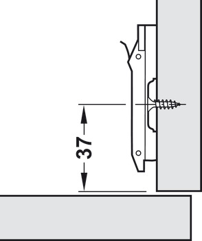 329.71.500_1 Đế bản lề Hafele 329.71.500