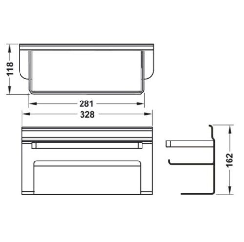 Giá đa dụng Hafele 523.00.340 3 Giá Đa Dụng Hafele 523.00.340